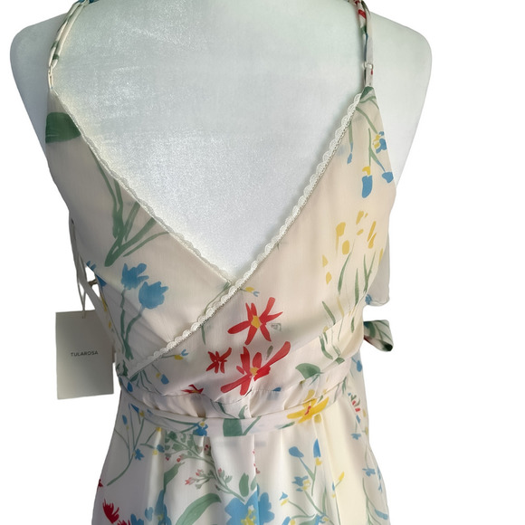 NEW TULAROSA Selena Floral Wrap Maxi Ruffle Dress in Del Mar Womens Size XS - Picture 12 of 17
